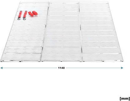 Wiltec 3-delig opvouwbare oprijplaat tot 340 kg per element 172 cm laadplaat anti-slip oprijden
