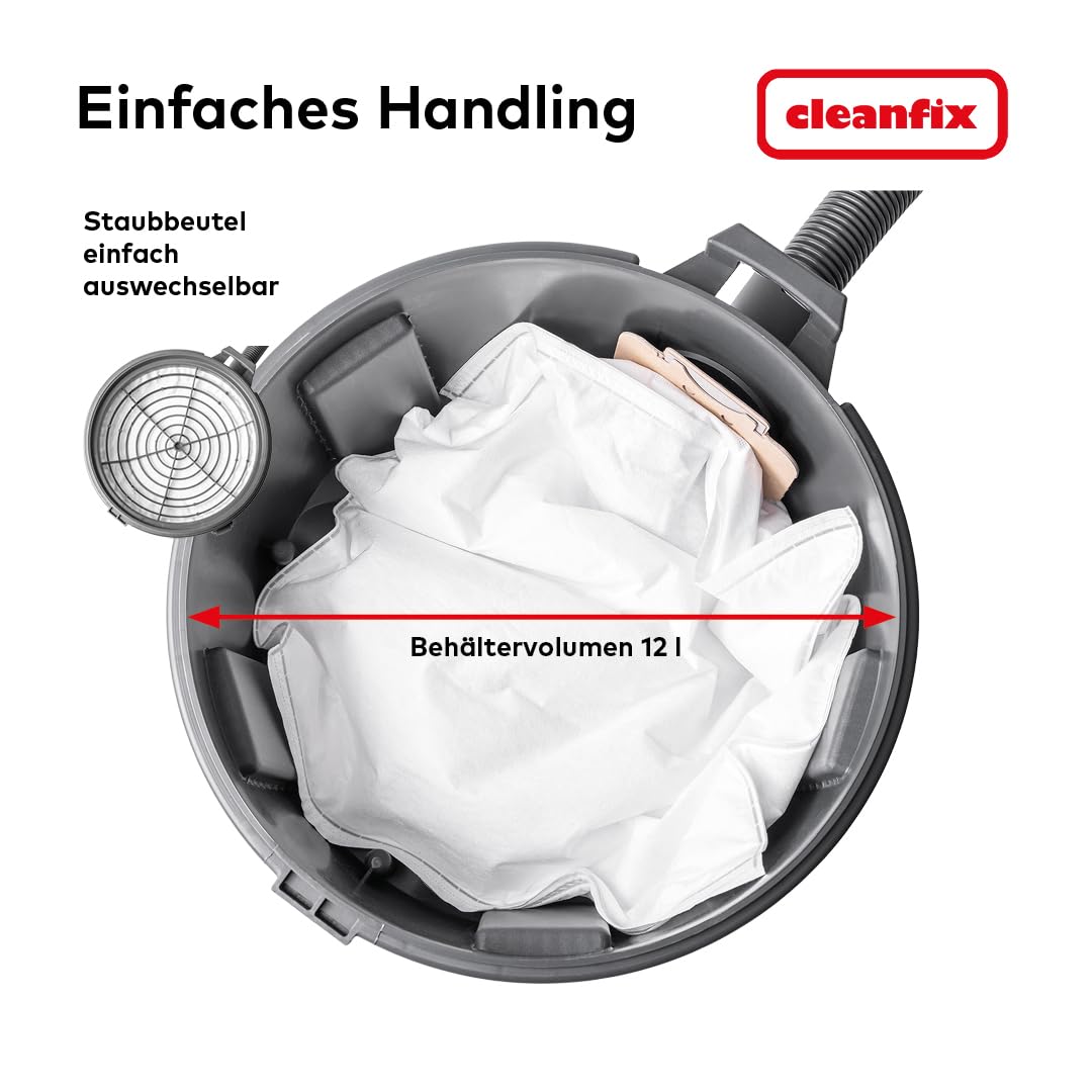Metabo CAS S10 Plus Accustofzuiger, draadloos en krachtig, industriële stofzuiger en commerciële stofzuiger voor gebruik en huishouden, Made in Switzerland
