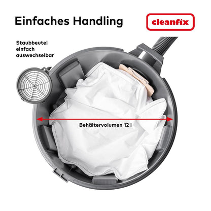 Metabo CAS S10 Plus Accustofzuiger, draadloos en krachtig, industriële stofzuiger en commerciële stofzuiger voor gebruik en huishouden, Made in Switzerland