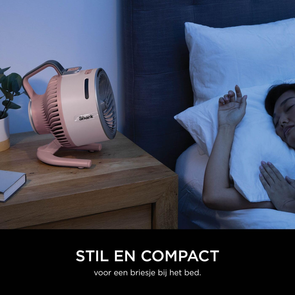 Shark FlexBreeze HydroGo, krachtige draagbare ventilator met verneveling, koeling binnen en buiten, stil en duurzaam, snoerloos, compact en lichtgewicht, luchtstroom tot 20 m, Kwarts FA050EUPK