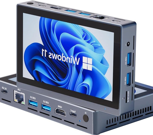 Mini PC – Mini Computer – Micro PC – Compact PC – Desktop PC – Intel Celeron N5095 Quad Core – Windows 11 Pro – 16GB RAM – 256GB eMMC – Ventilator Koeling – 4K Triple Display Ondersteuning