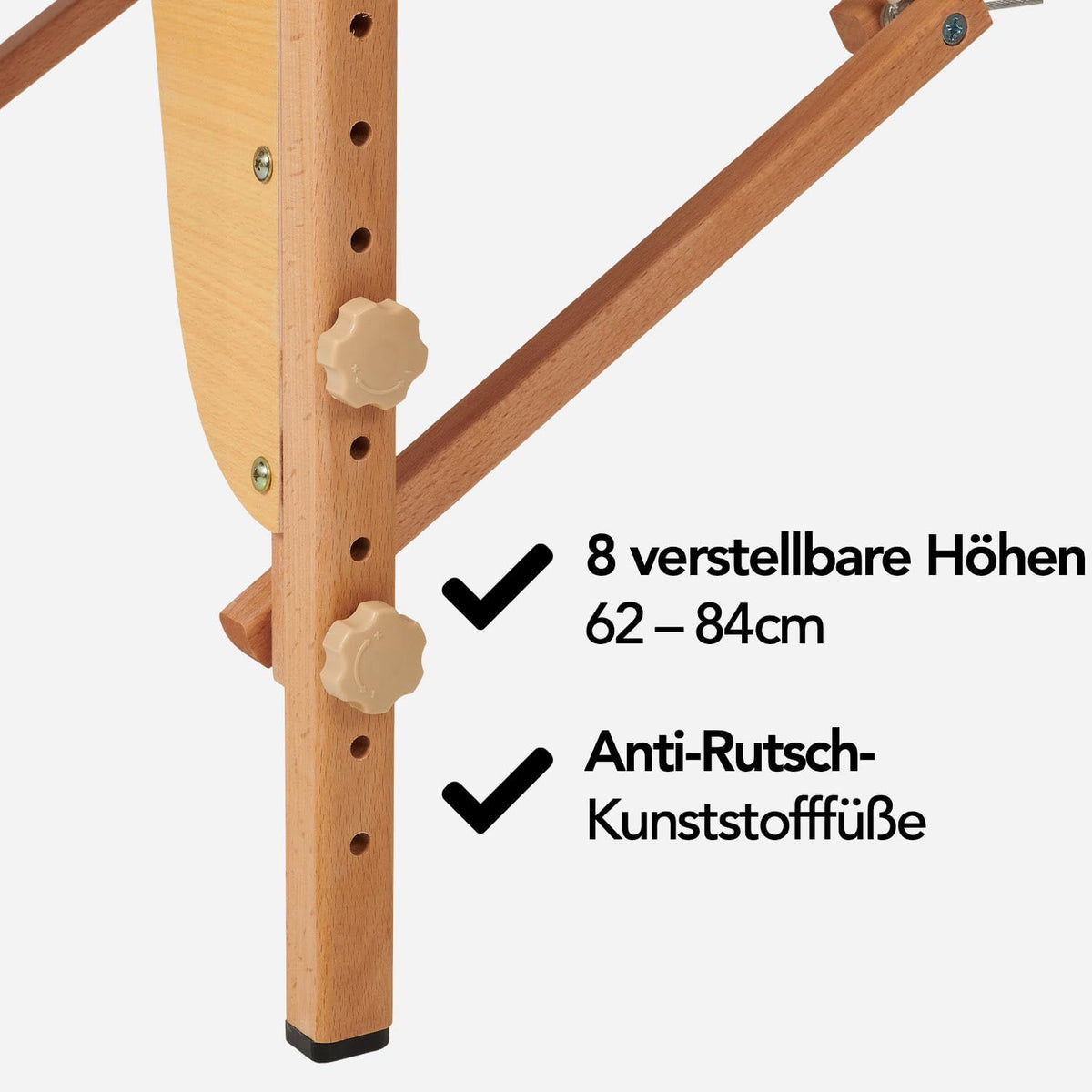 Massagetafel – Behandeltafel – Massagebank – Behandelbank – Massagebed – Zwart Inklapbaar – 250 kg Draagvermogen – 8 Hoogtestanden