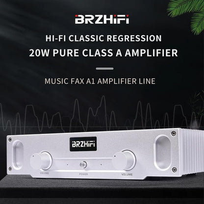 Pure Klasse A 2.0 Kanaals Eindversterker Zilver – Versterker – Hifi Versterker – Stereo Versterker – Home Audio Versterker – 20 W Bij 8 Ohm – 144.000 µF Filtercapaciteit