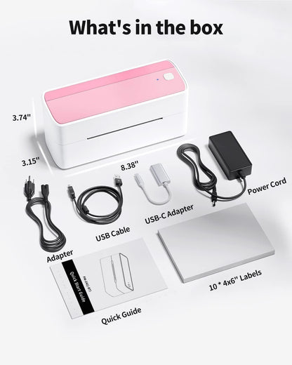 Phomemo Bluetooth thermische labelprinter voor verzendlabel, draadloze verzendlabelprinter, compatibel met iOS, Android, PAD en pc, veel gebruikt voor Amazon, Ebay, Shopify, TikTok, Etsy, USPS, FedEx,