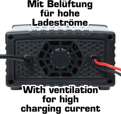 Acculader Auto – Batterijlader 12V 24V – Acculader Regelbaar – Automatische Batterijlader – Intelligente Acculader – 28 Laadprogramma’s – Accu Revitalisatie Functie