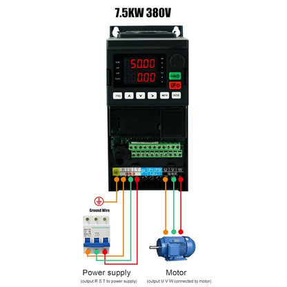 SAKO Variabele Frequentie Converter 7.5KW Universele 3 Fase Motor Inverter Efficiënte Vector Inverter Precieze Motor Controller AC 3PH 380 V