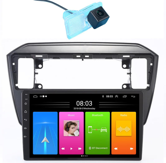 Autoradio met scherm, 9 inch Wireless Carplay Android Auto, GPS-navigatie met achteruitrijcamera voor Seat MII e-MII KE KF, Skoda citigo E-Citigo, VW UP! e-up! e-Load Up Seat Ibiza IV4 IV IV5 IV