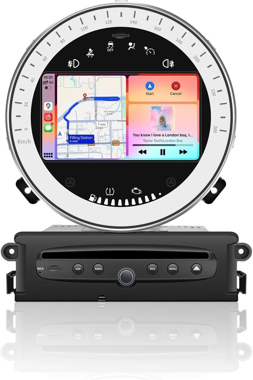 DVD Autoradio – Multimedia Speler – GPS Radio – DAB+ Ontvanger – 2 DIN Headunit – 7 Inch Touchscreen – Draadloze CarPlay & Android Auto – Wifi Radio Met RDS