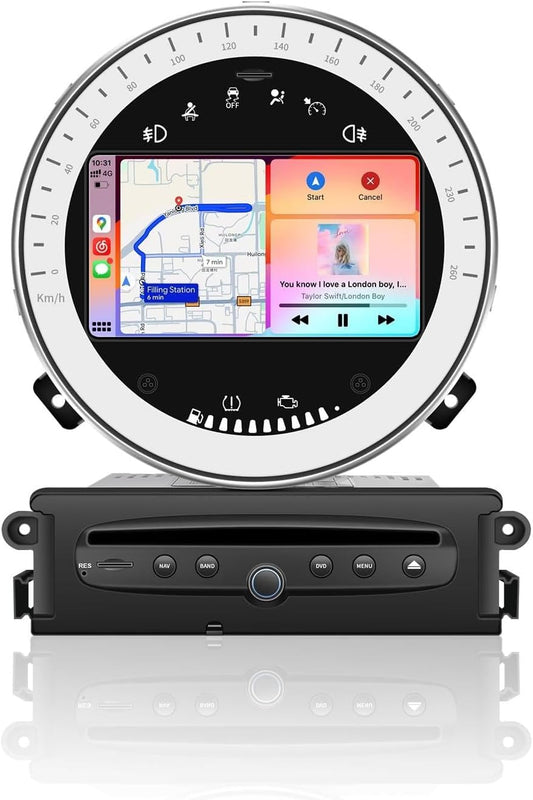 DVD Autoradio – Multimedia Speler – GPS Radio – DAB+ Ontvanger – 2 DIN Headunit – 7 Inch Touchscreen – Draadloze CarPlay & Android Auto – Wifi Radio Met RDS