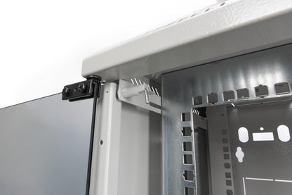 DIGITUS Netwerkkast 10“ / 19” - Wandmontage - 10 inch (10 HE horizontaal) of 19 inch (5 HE verticaal) - Grijs
