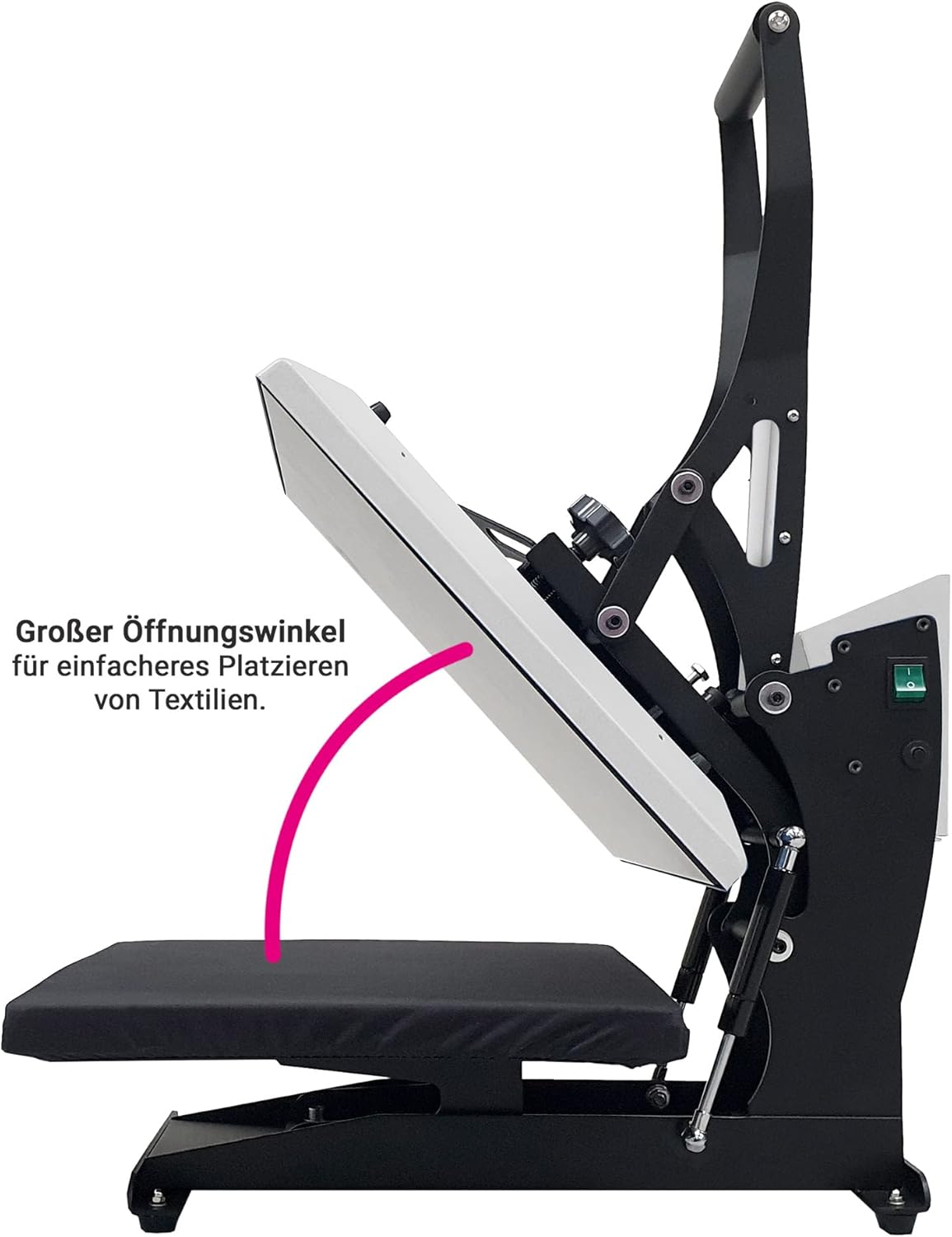 plottiX PL0301006 iXpress Pro Transferpers, metaal, wit, persoppervlak 38 x 38 cm