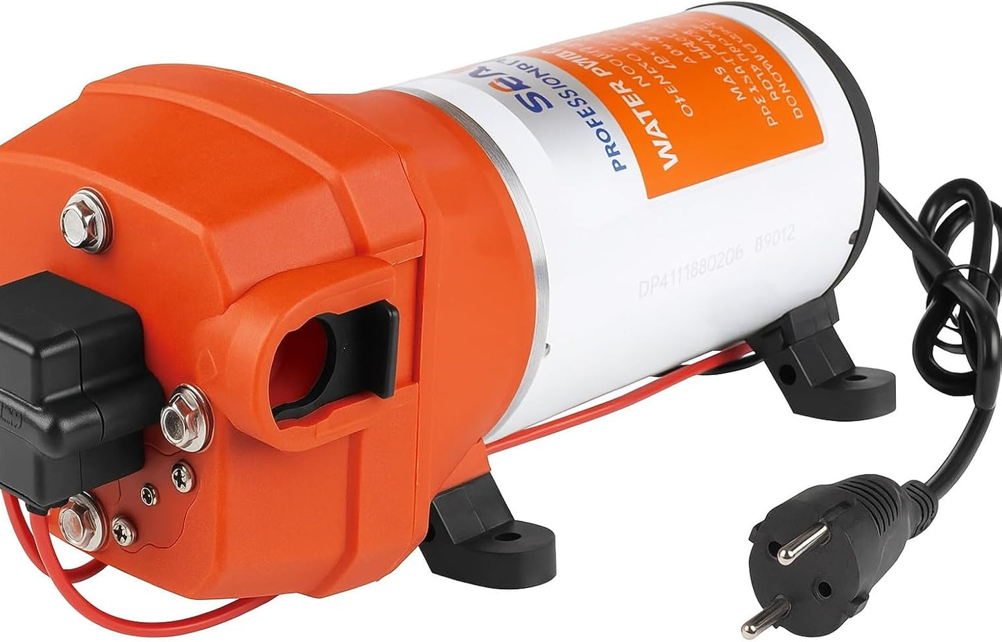 LIGHTEU, Seaflo SFDPA2-045-040-41 220 V 17,0 LPM 2,8 bar 41S zelfaanzuigend met bypass membraanpomp voor water indien nodig membraanpomp voor camper