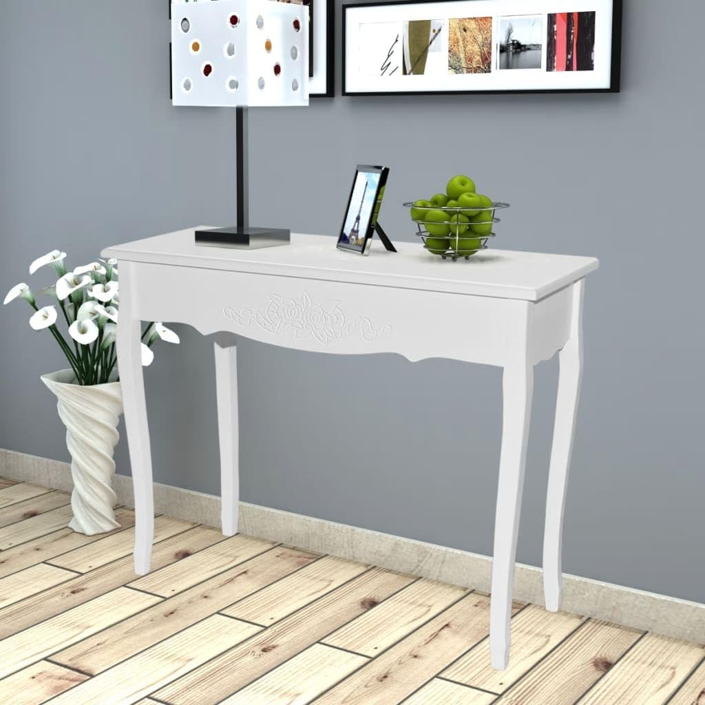 vidaXL Side table White Side table Table Tables Side tables Furniture