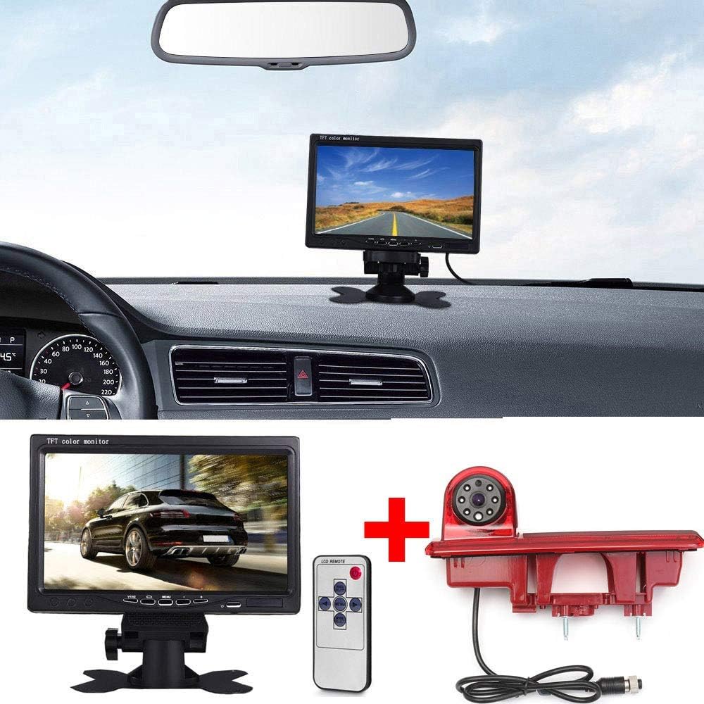 7 inch TFT LCD scherm auto monitor voor alle auto's + HD nachtzicht IR remlicht achteruitrijcamera voor Transporter FIAT Talento/Nissan NV300/Renault Traffiic/Nissan Primastar/Opel/Vauchall Vivaro