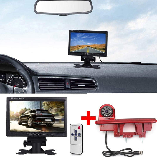7 inch TFT LCD scherm auto monitor voor alle auto's + HD nachtzicht IR remlicht achteruitrijcamera voor Transporter FIAT Talento/Nissan NV300/Renault Traffiic/Nissan Primastar/Opel/Vauchall Vivaro
