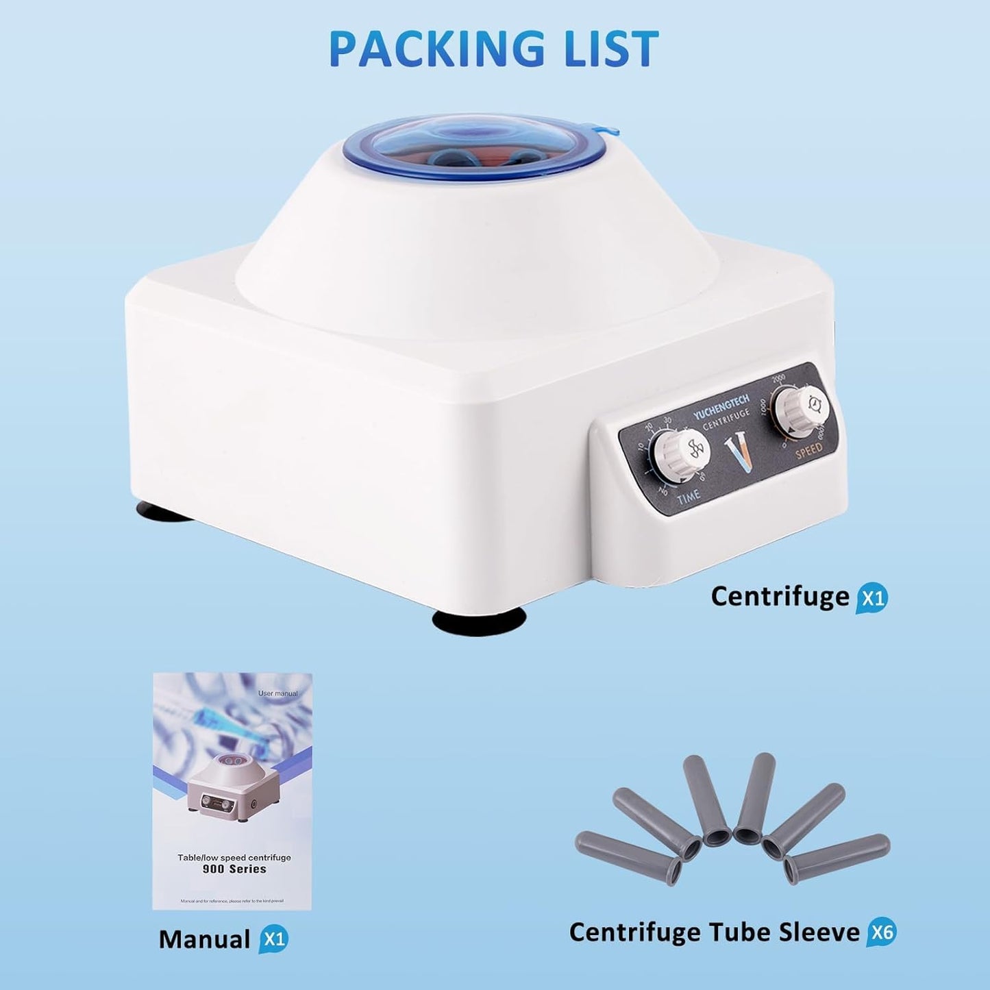 Laboratoriumcentrifuge – Tafelcentrifuge – Labcentrifuge – Lage Snelheid Centrifuge – Plasmacentrifuge – Instelbare Snelheid 0-4000 Rpm – Timer 0-60 Min