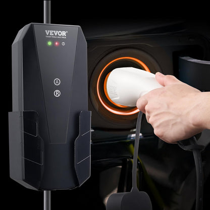 VEVOR Draagbare EV-oplader 3,68 kW oplader voor elektrische voertuigen EV-oplaadkabel type 2(IEC62196) CEE 7/7 stekker 8-16A 1-fase EV-laadstation 8,6 m kabellengte IP66 waterdicht Wallbox