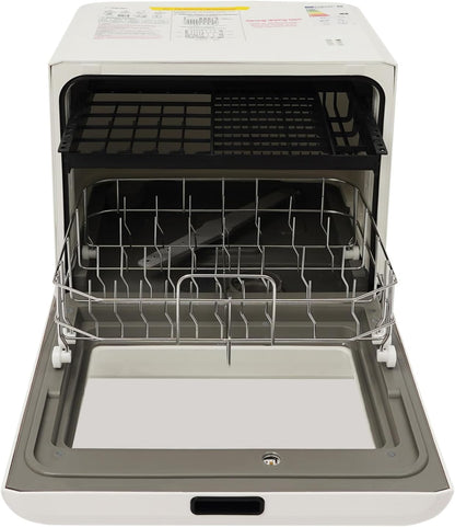 Tabletop Dishwasher, 4 Programs, 72°C Hot Water with Drying Function, 800 W Electric Dishwasher, Touch Control