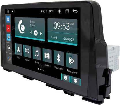 Android autoradio JF-039KR-X7C-1 compatibel met Kia Rio/Stonic | CarPlay en Android Auto | GPS | DAB+ | 9 inch HD | Made in Italy