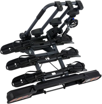 Peruzzo 708/3 Pure Instinct 3 Bicycle Carrier, Towbar, 3 Bikes, Black, 100 x 80 x 70 cm - QUORE