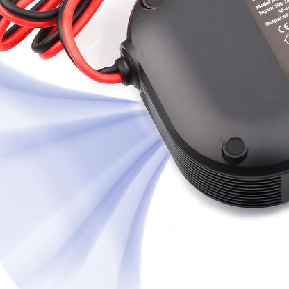 84V Oplader – Acculader – Batterijlader – E-bike Lader – Scooter Oplader – Instelbare 8A Laadstroom – Volledige Beveiliging Met LCD Display