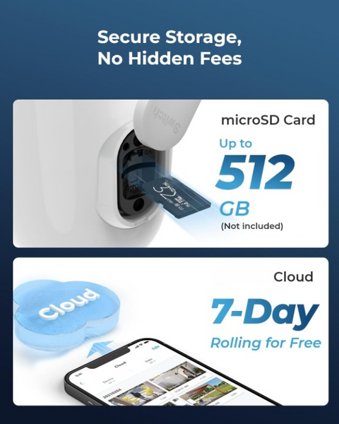 Beveiligingscamera - Zonne-energiecamera - Camerabewaking - Draadloos - voor Buiten - 8MP - Detectie van Mens - Voertuig - Huisdier - PIR-Bewegingssensor - Kleuren Nachtzicht - Wit