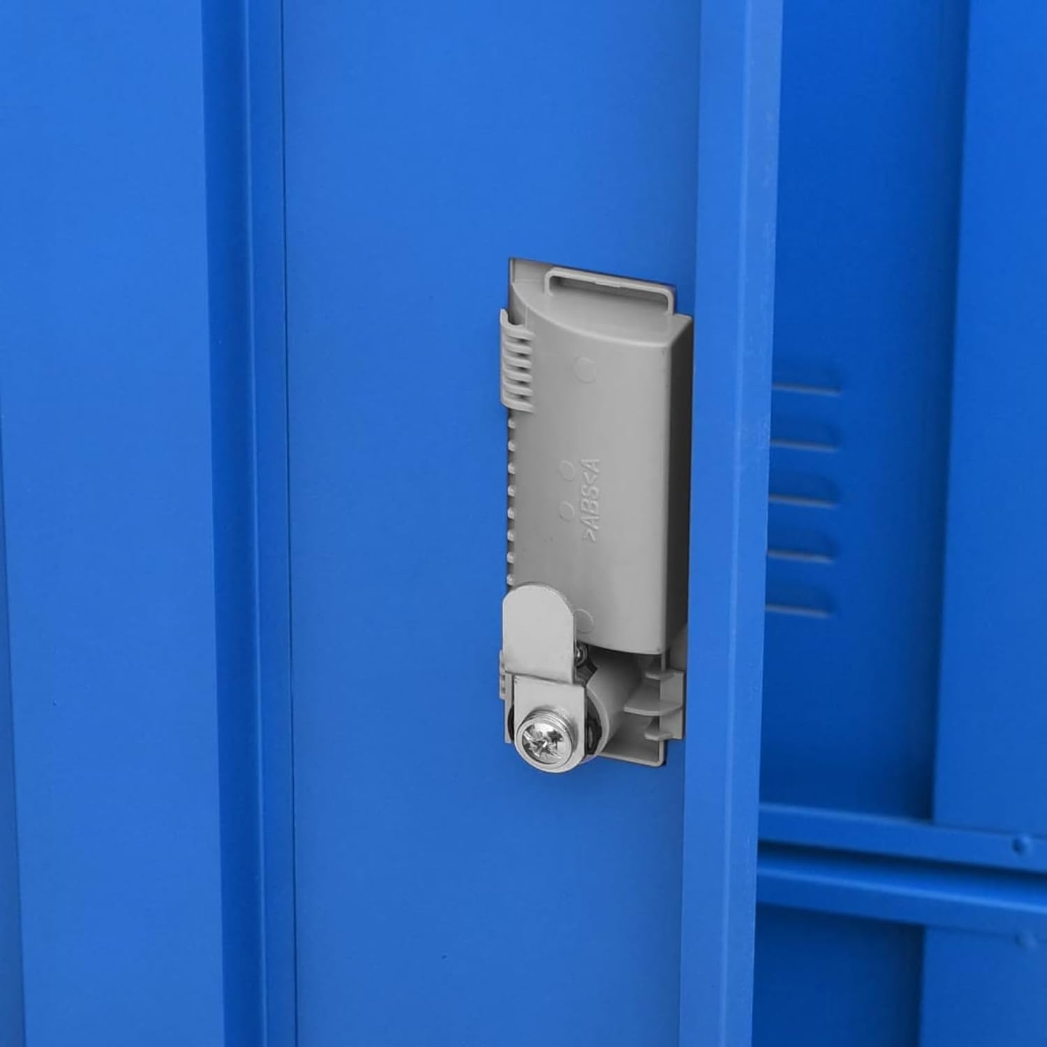 Gecheer Metal Lockers Storage Cabinet Storage Cabinet Lockable Cabinet, Living Room and School Locker Organizer with Doors and Locks Light Grey and Blue 90x45x92.5cm Steel 2 - QUORE