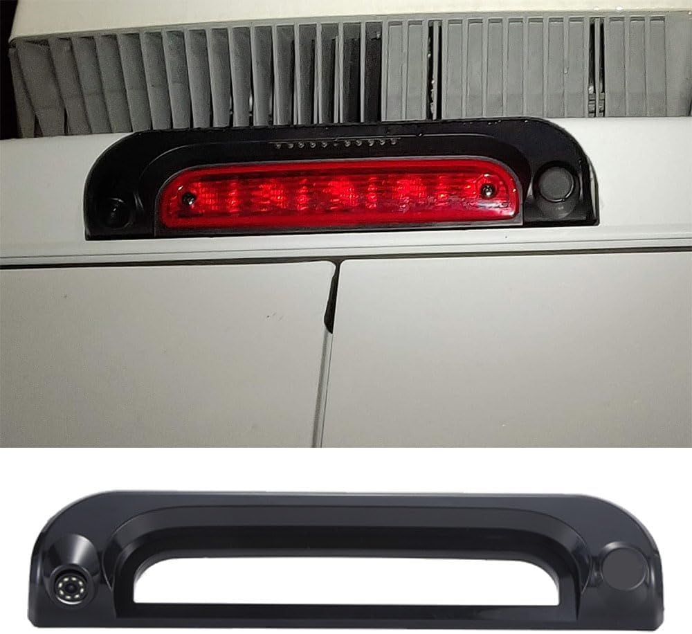 Derde dak Top Mount remlicht camera HD waterdicht remlicht achteruitrijcamera voor Citroën Jumper/FIAT Ducato E-Ducato Maxi L3H2 / WEZEL / VAUXHALL Movano / Boxer (met 7 inch achteruitkijkspiegel)