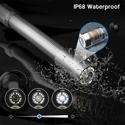 Pijpleiding Inspectie Camera met DVR, 4.3" IP68 Waterdichte Endoscopische Camera LCD-scherm, 12 LEIDENE Industriële Endoscoop voor Riool Inspectie