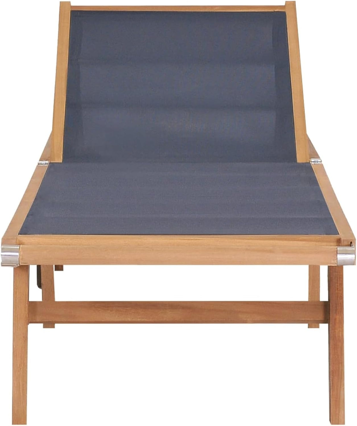 Gecheer P44668 Folding Sun Lounger with Wheels Made of Solid Teak Textile Professional Outdoor Sun Lounger Garden Lounger Sun Lounger Sun Lounger - QUORE