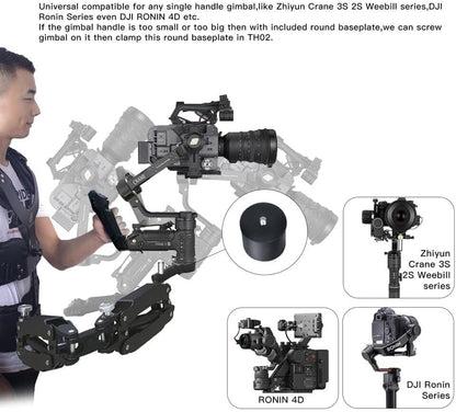Thanos Pro C3Ⅱ Gimbal Support Vest Steadicam System Stabilizer met verstelbare kantelhoek, compatibel met DJI RS5 RS4 PRO MINI RoninS RS2 RS3 MINI RS3PRO RSC2 – Draagvermogen 5–12,5 kg