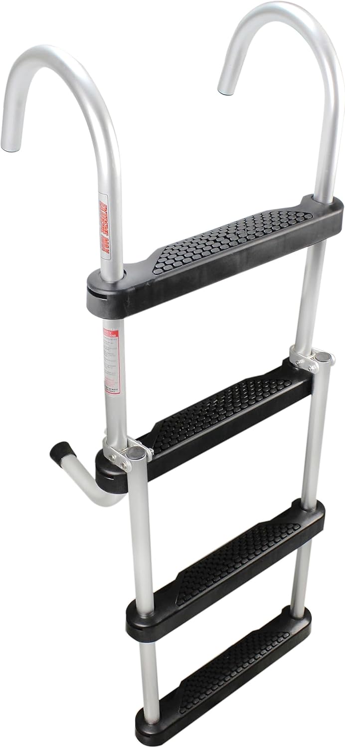 Extreme Max 3005.4086 Folding 4-Step Pontoon Ladder