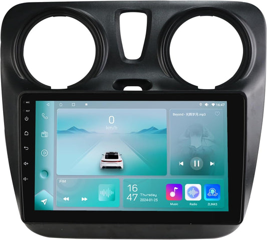 Ossuret Autoradio voor Renault Lodgy Dacia Dokker (2012-2021), 9 Inch Android 13 Aanraakscherm 2+32GB GPS Navigatie met Carplay Android Auto WiFi Bluetooth Stuurwielbediening DSP USB