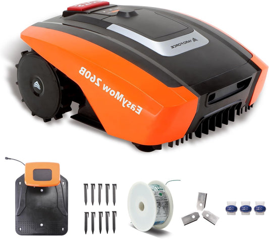 Robotmaaier – Robot Grasmaaier – Automatische Grasmaaier – Zelfrijdende Maaier – Slimme Gazonmaaier – Tot 260 m² – Bluetooth & App Bediening - QUORE