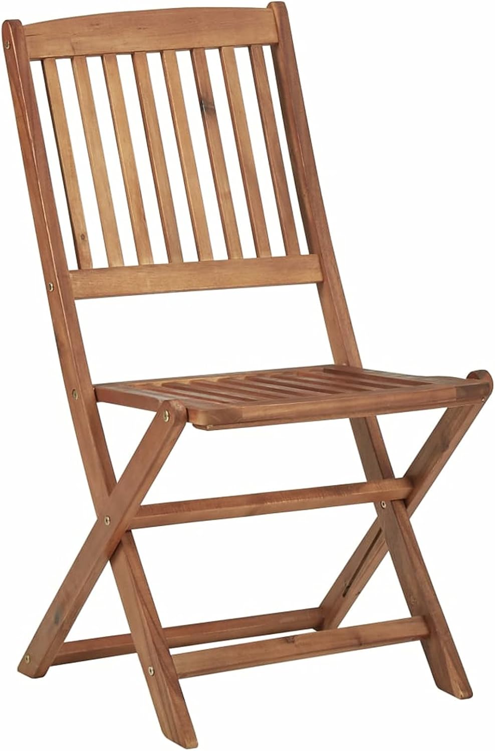 Tidyard Garden Chairs Foldable 4 Pieces Outdoor Patio Armchair Garden Chair Garden Garden Acacia 10# - QUORE