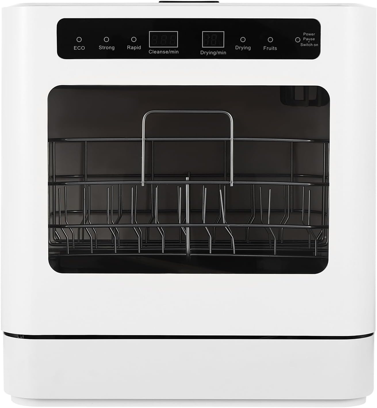 Dishwasher small table dishwasher freestanding camping mini dishwasher with/without water connection usable, 4 programs portable dishwasher for apartments, dormitories and motorhomes - QUORE