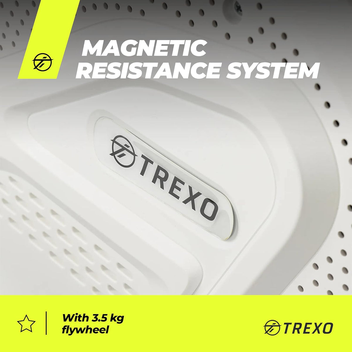 TREXO RM100 Rowing Machine with Magnetic Resistance System, 1-16 Flywheel, 3.5 kg, Weight Indication, Stable Construction, Ergometer, Rowing Machine - QUORE