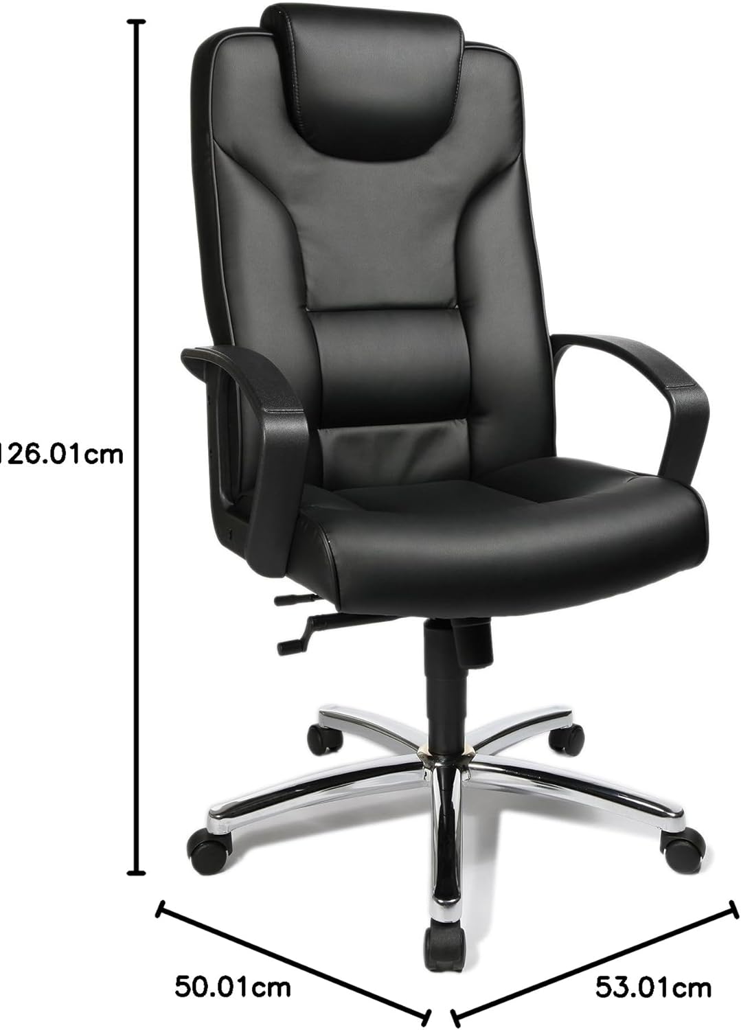 Topstar Bureaustoel, directiestoel Comfort Point 50, kunstleer, zwart