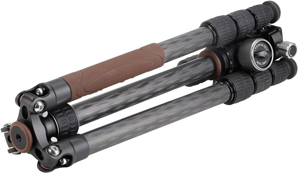 Leofoto - Urban - Carbon Statief met Kogelkop - Max. Hoogte: 166 cm - Eenvoudig te gebruiken - Kogelkop draait 360 graden - LX-284CT + XB-38