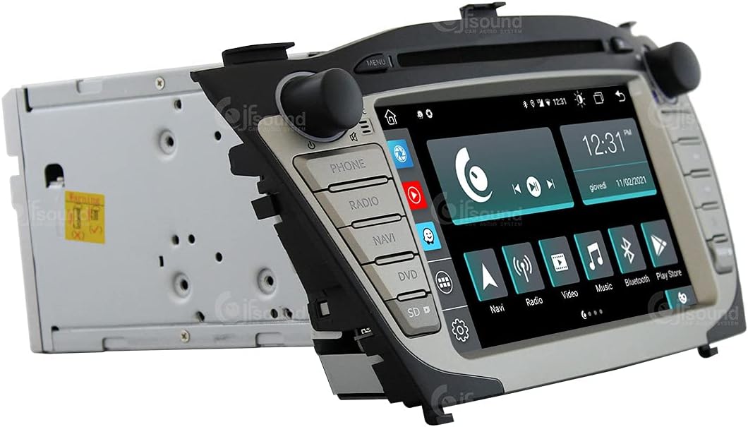 Op maat gemaakte autoradio voor Hyundai IX35 Android GPS Bluetooth WiFi Dab USB Full HD Touchscreen Display 7" Easyconnect Processor 8core Stembediening