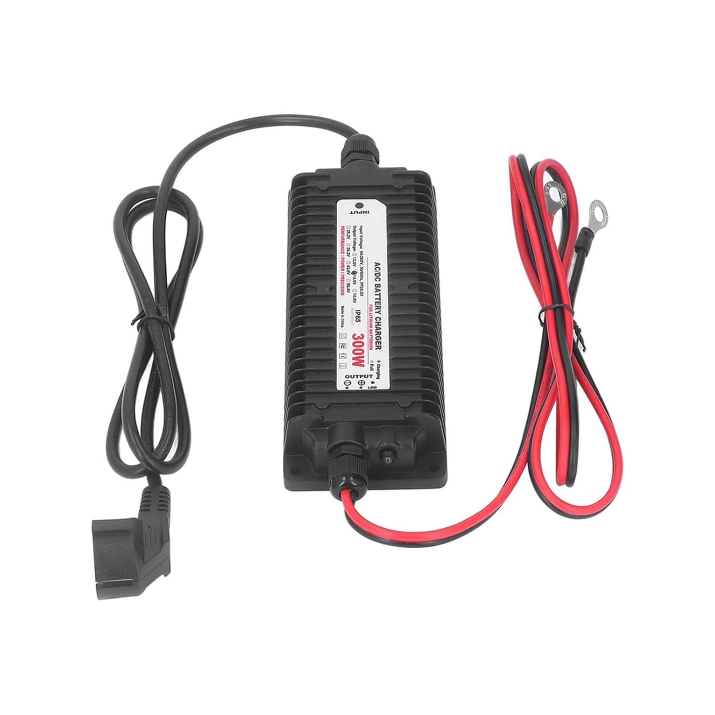Lithiumbatterijlader – Batterijoplader – Acculader – LiFePO4 Lader – LiMn2O4 Oplader – Slimme LED-Display – Waterdichte IP65 Behuizing