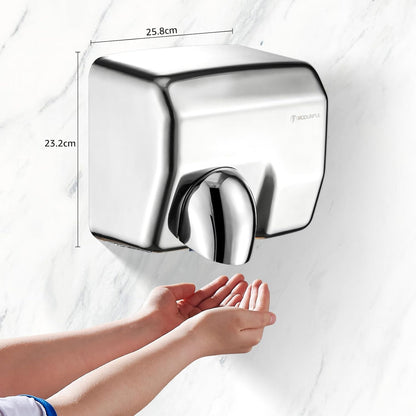 Handdroger – Handendroger – Elektrische Handdroger – Automatische Handdroger – Roestvrijstalen Handdroger – 2300W – Sneldrogend in 10 Seconden