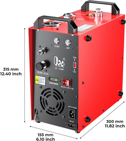 PCP-luchtcompressor – Hogedrukcompressor – Draagbare compressor – Airgun compressor – Paintball compressor – Krachtige 350W Motor – Ingebouwde 220V-12V Converter