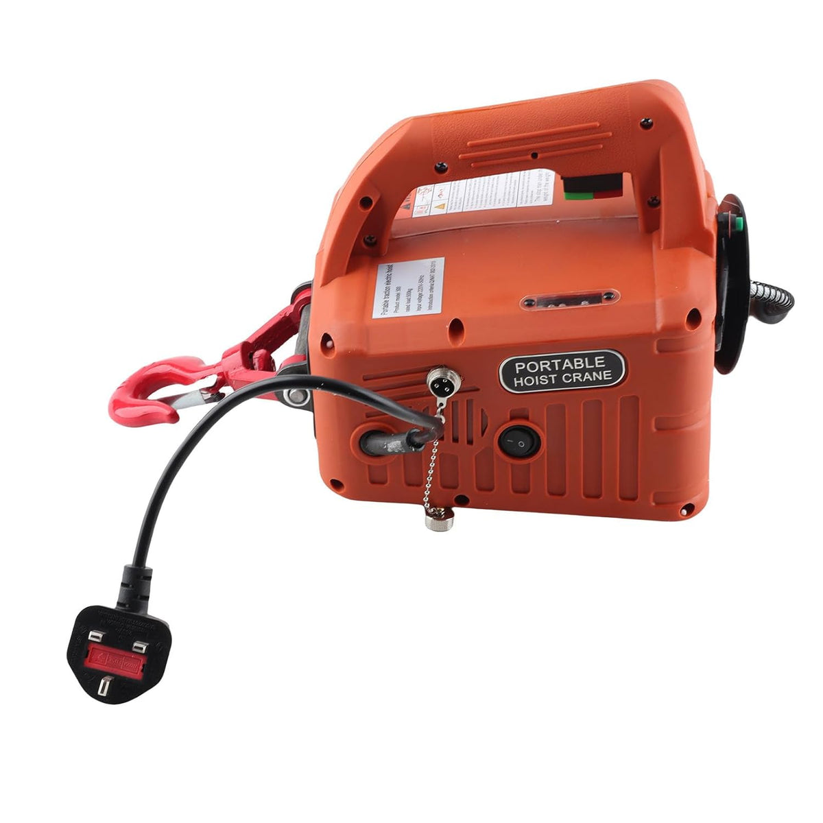 1500W Lift Elektrische Seilier, Gegalvaniseerd Staal Elektrische Lier, Elektrisch Hijstoestel voor zware hefwerkzaamheden in fabrieken, magazijnen (EU-stekker 220V)