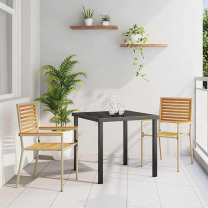 Tuinstoelen – Buitenstoelen – Balkonstoelen – Terrasstoelen – Stapelbare stoelen – Poly rattan – Inclusief zachte kussens