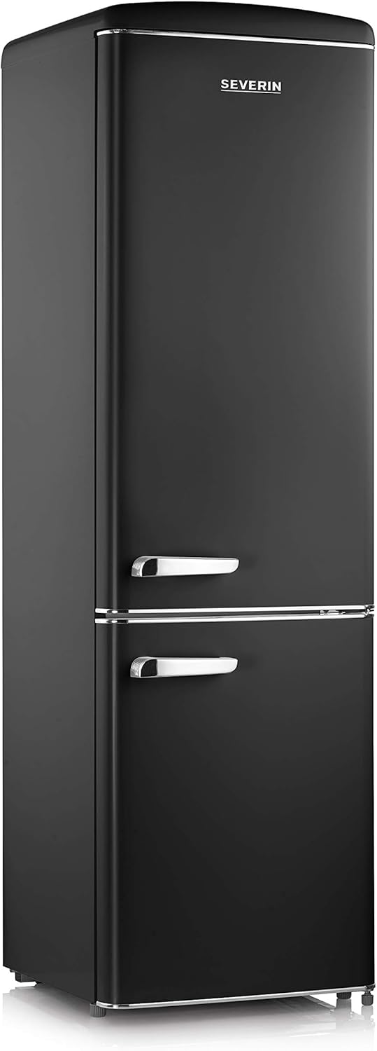 RKG 8918 Retro fridge-freezer - matt black - QUORE