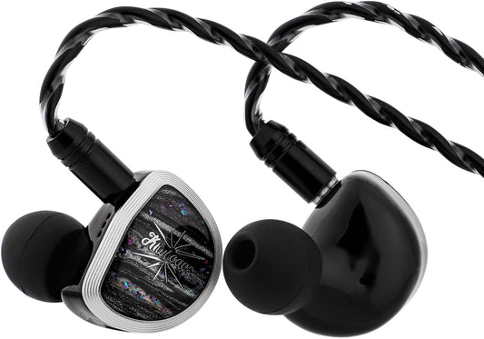 In-Ear Monitor – IEM Hoofdtelefoon – Bedrade In-Ear Hoofdtelefoon – HiFi Bedrade Oordopjes – Gaming Oordopjes – Grote 15,3 Mm Planaire Driver – Afneembare 2-Pins Kabel