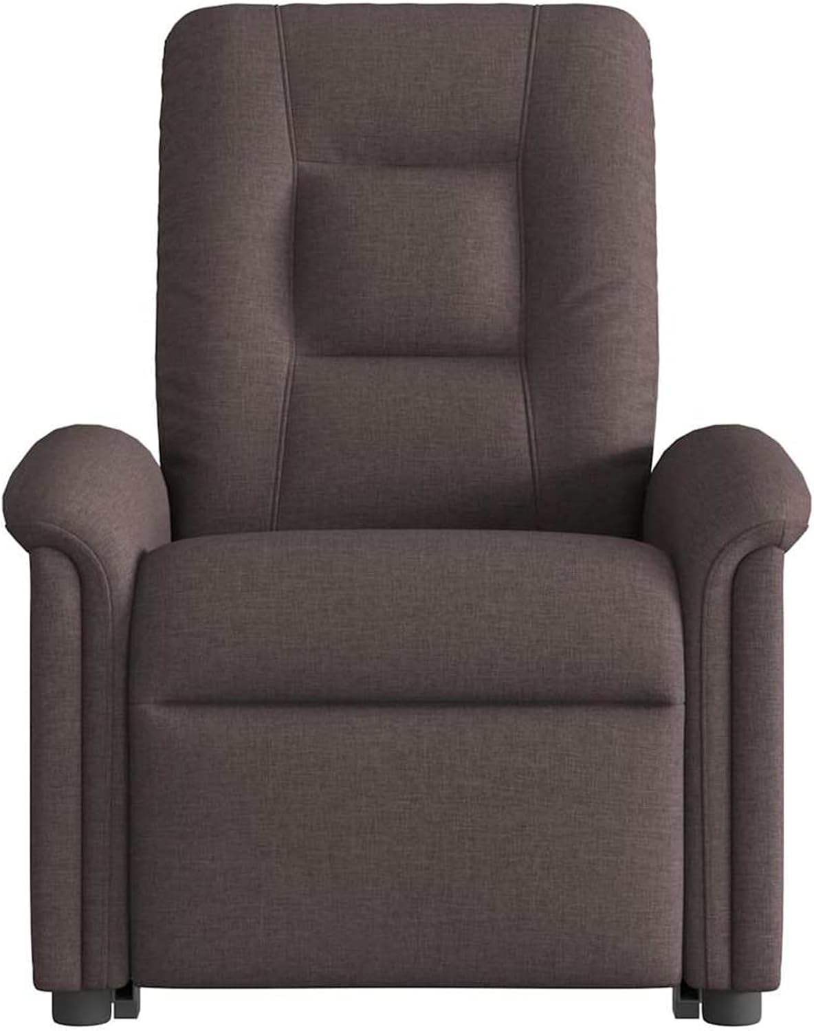 Relaxstoel – Fauteuil – Televisiestoel – Leesstoel – Sta-op stoel – Donkerbruin Stof – Elektrische Opstahulp – Handmatig Verstelbaar Tot 135°