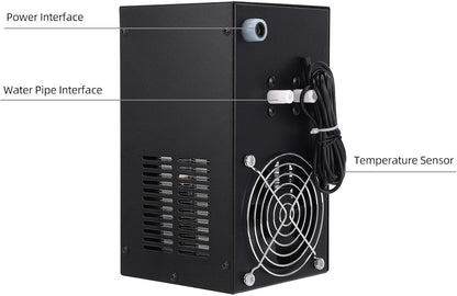 Aquarium Waterkoeler EU Stekker – Aquariumkoeler, Waterkoeler, Chiller, Koelmachine – Voor Tot 35L – 120W Vermogen, Digitaal Display
