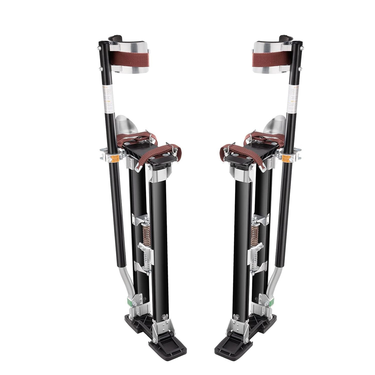 VEVOR Werkplekken van aluminiumlegering, verstelbare hoogte van 61-101,6 cm, voor schilders, draagvermogen 103 kg, gipsplaten, voetmaat 27-29 cm, voor schilderen, decoratie, zwart